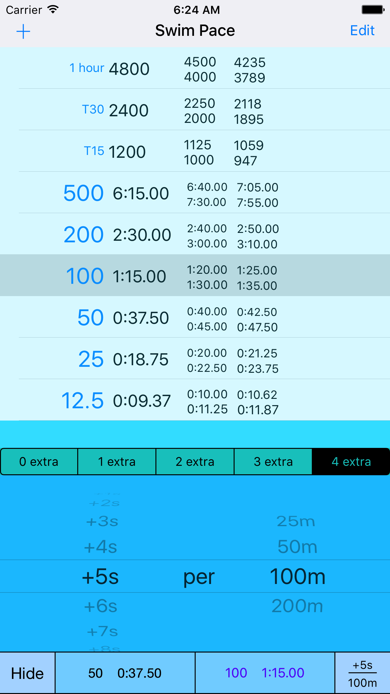 SwimPace screenshot 2