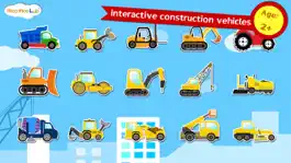 Game screenshot Construction Vehicles - Digger, Loader Puzzles, Games and Coloring Activities for Toddlers and Preschool Kids apk