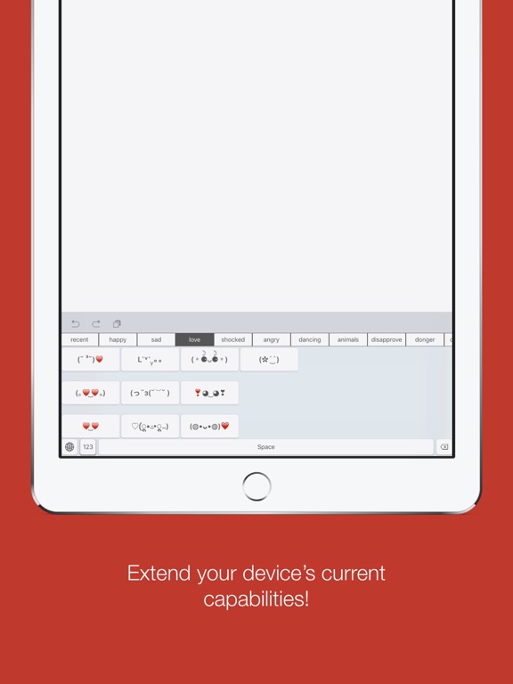 SmileyKey Lite - Smiley and Emoticon Keyboard iPad screenshot 2 - Utilities app
