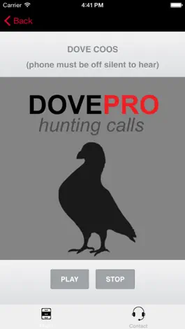 Game screenshot REAL Dove Calls and Dove Sounds for Bird Hunting! - BLUETOOTH COMPATIBLE mod apk