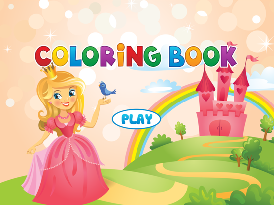 Princess Coloring Book - Painting Game for Kids iPad screenshot