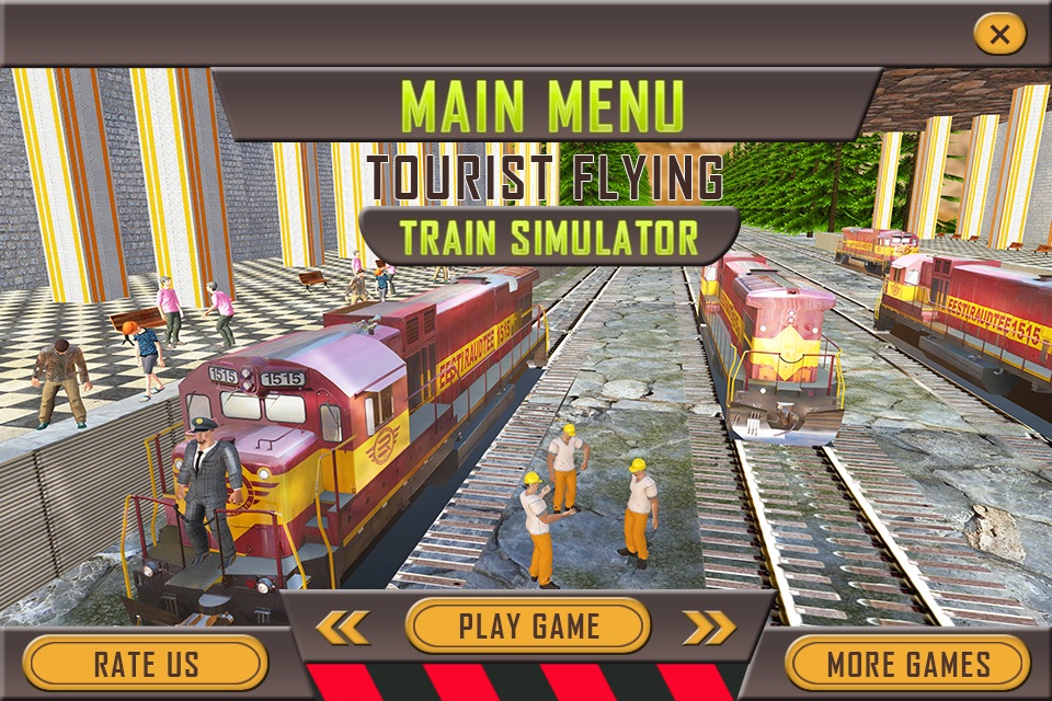 Tourist Flying Train Simulator screenshot 3