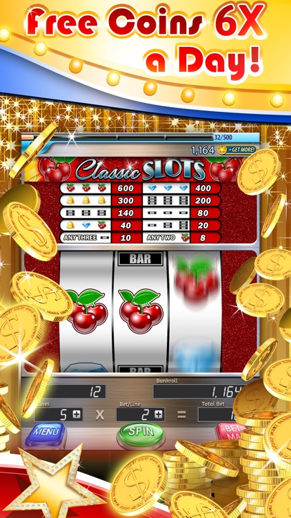 Slots: 3-Reel Slots Deluxe – All New, Real Vegas Casino Slot Machines screenshot-1