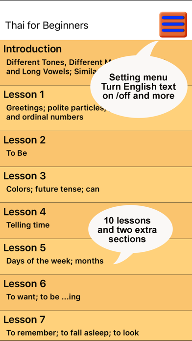 Screenshot #1 pour Thai for Beginners