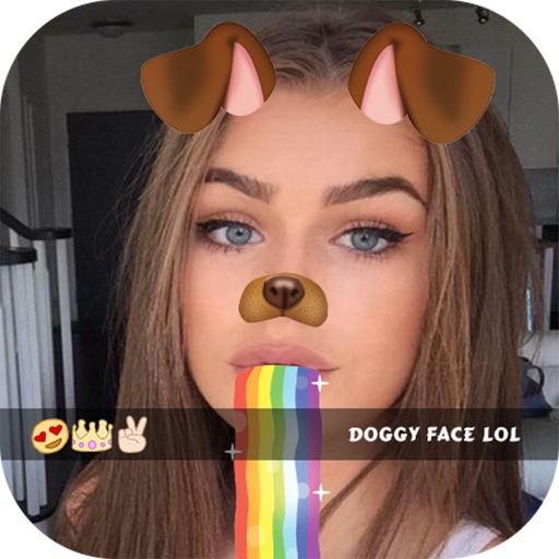 Snapping Doggy Face - Stickers & Emoji for Snapchat