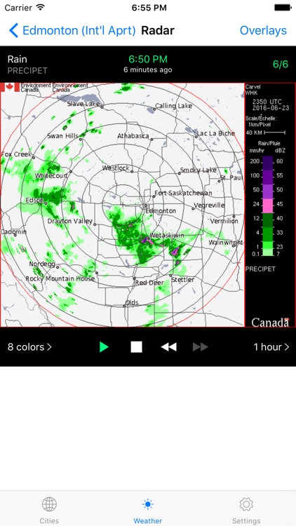 WeatherEh - using Environment Canada weather data to show Canada weather forecast & radar