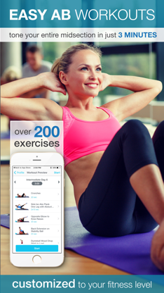 Easy Ab Workouts - Flatten and Tone Your Stomach and Back Fat screenshot 1