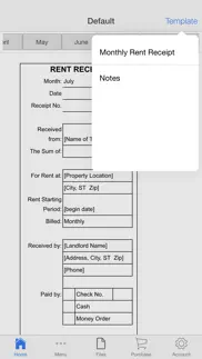 monthly rent receipt iphone screenshot 2