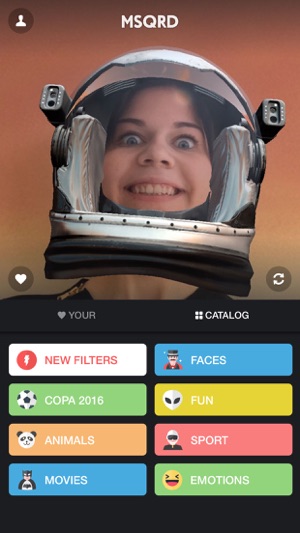 ‎MSQRD — Живые эффекты и обмен лицами Screenshot