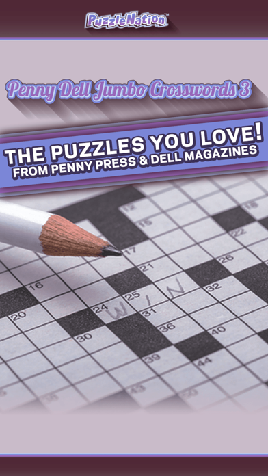 Penny Dell Jumbo Crosswords 3 – More Crosswords for Everyone! Screenshot