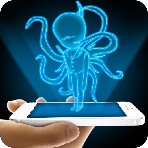 Hologram Slender 3D Simulator Icon