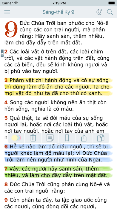 Screenshot #1 pour Kinh Thánh (Vietnamese Holy Bible Offline Version)