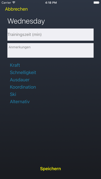 Screenshot #2 pour Trainingstagebuch