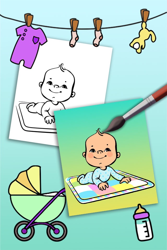 Paint Baby's Coloring Book screenshot 3