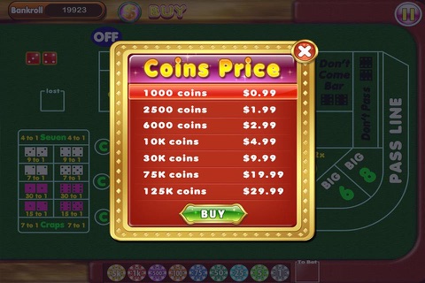 Las Vegas Craps - Casino Dice Game screenshot 4