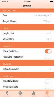 weight tracker - bmi iphone screenshot 4