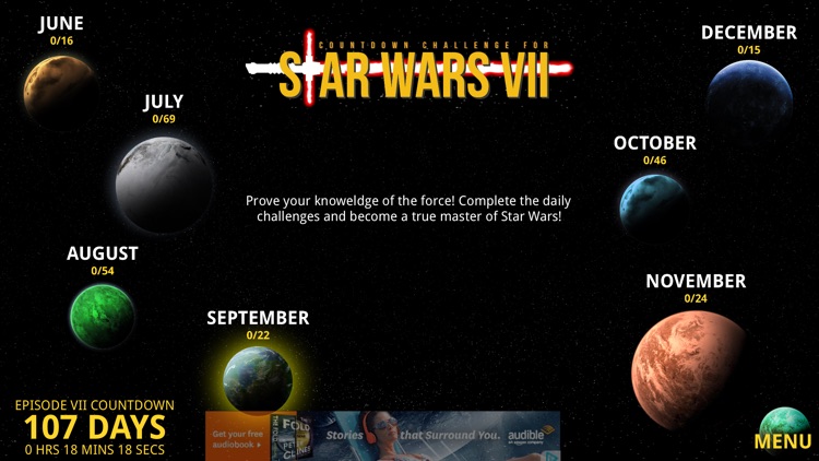Countdown Challenge for Star Wars Episode VII