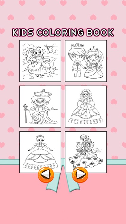 Princess Coloring Book - Drawing Pages and Painting Educational Games Learning Skill For Kid & Toddler