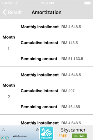 Malaysia Car Loan Calculator - náhled