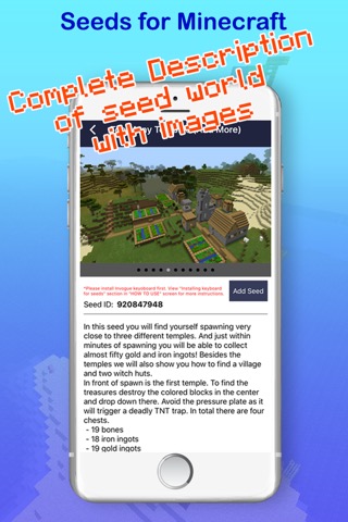 Seeds PE : Free Maps & Worlds for Minecraft Pocket Editionのおすすめ画像3