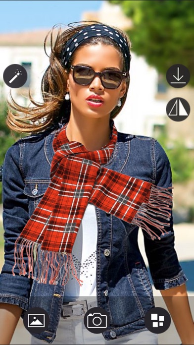 Screenshot #1 pour Scarves Camera editor - Photo Booth
