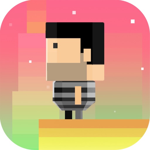 Pixelate Blocky Hippies Run Icon