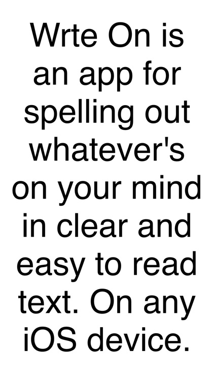 Write On - Spell out what's on your mind