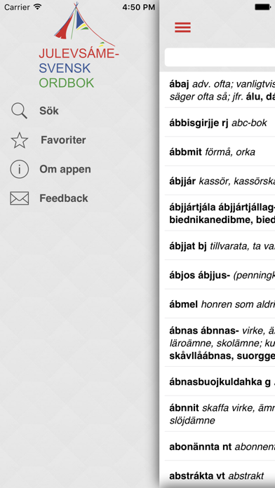 Screenshot #2 pour Lulesamisk-svensk ordbok