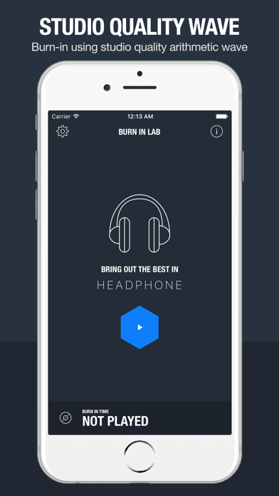 Screenshot #1 pour Burn In Lab - Get better sound from your headphones