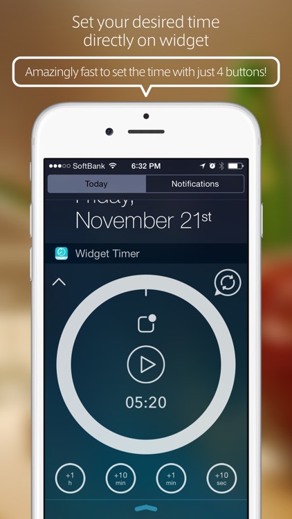 Widget Timer - Simple Kitchen Timer for Notification Center