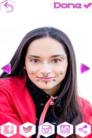 Piercing Studio Photo Editor – Cool Camera Stickers to Add Virtual body Piercings to Your Body screenshot 3