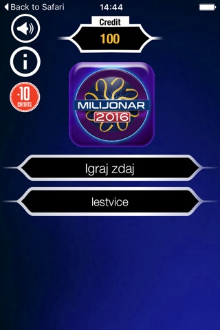 Milijonar Quiz 2016 screenshot 4