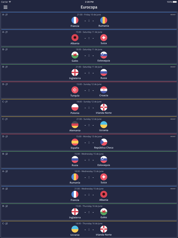 Screenshot #6 pour Euro 2016 - Resultados en Directo, Eurocopa Fútbol