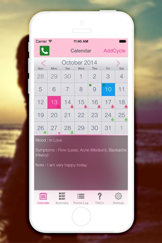 Have a Nice Day Period Tracker - Monthly Cycles, Menstrual Calendar screenshot 2