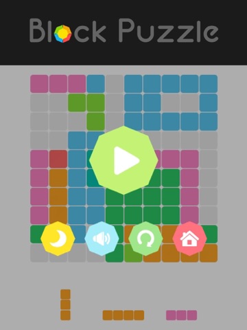 Block Puzzle -Drop rolling color blocks in crazy and happy 100 boards iPad screenshot