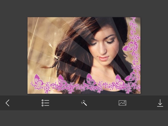 Cute Girl Photo Frames - Instant Frame Maker & Photo Editor iPad screenshot 4 - Photo & Video app