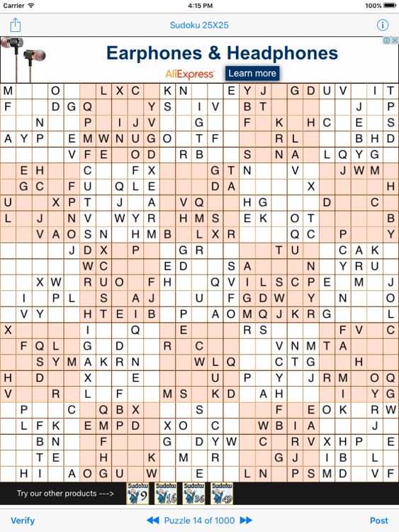 Sudoku 25x25 by ABCOM