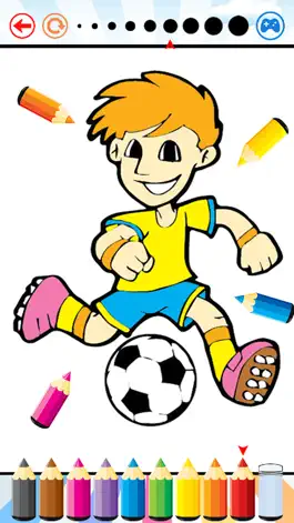 Game screenshot Soccer Football Coloring Book - Sport drawing and painting for kid free game good color HD apk
