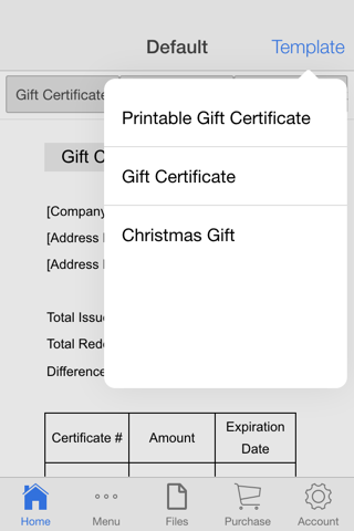 Gift Certificate screenshot 3