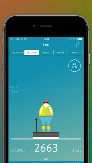 Capture d'écran de Compteur De Calories/pas sur iPhone 1
