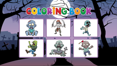 Zombie Coloring Book - Painting Game for Kids screenshot 2