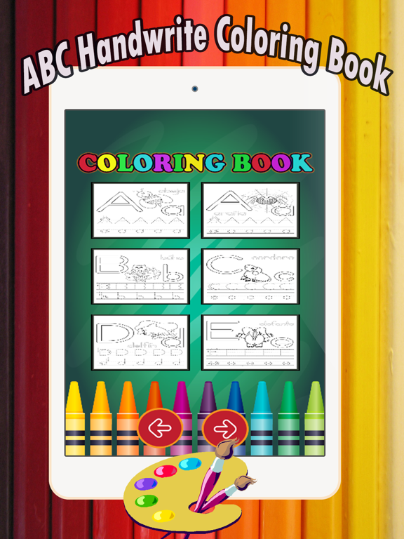 Coloring Book: ABC Spanish page game for kids iPad screenshot