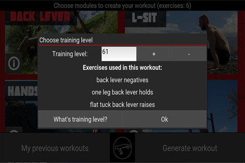 TrainingPal Lite - Calisthenics trainer screenshot 4