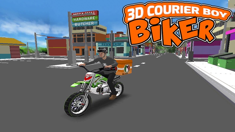 3D Courier Boy Biker