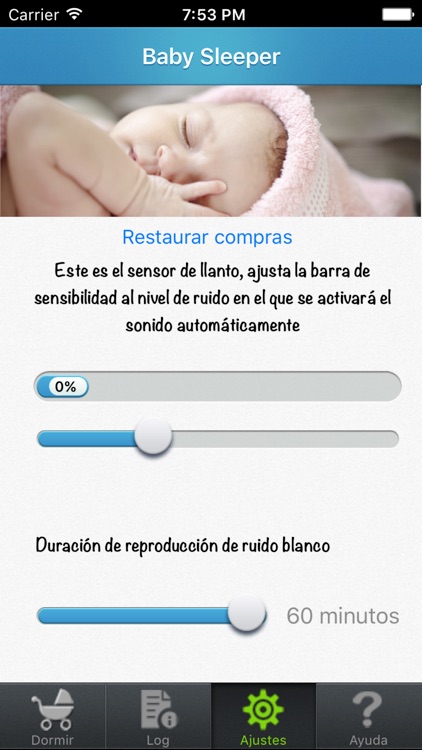 Baby sleeper: sonidos del vientre materno y ruido blanco para calmar a tu bebé
