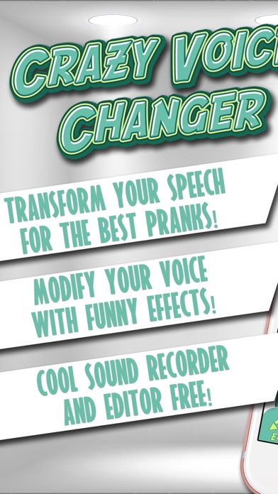 Screenshot #1 pour Fou Changeur De Voix Et Enregistreur - Frasque Modificateur Sonore Avec Des Effets Audio