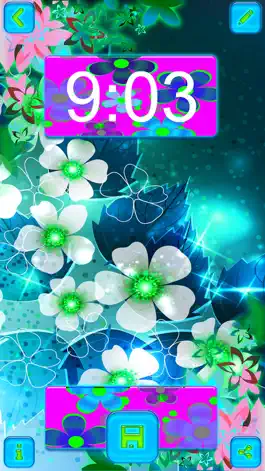 Game screenshot Neon Flower Wallpaper.s Collection – Glow.ing Background and Custom Lock Screen Themes hack