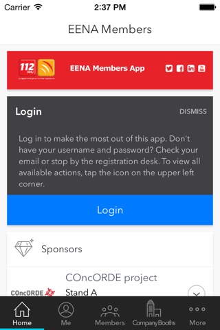 EENA Members screenshot 2
