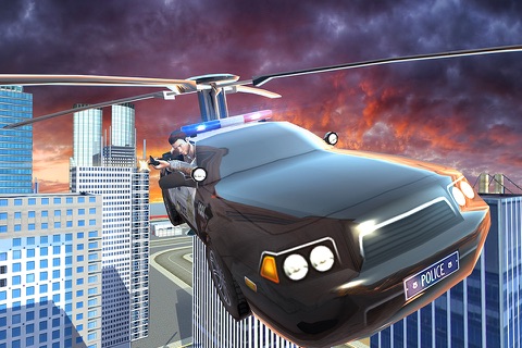 Flying Police Car Gangsters LA - All in One Prison Sniper & Flying Car helicopter screenshot 3