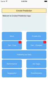 Cricket Prediction screenshot #3 for iPhone